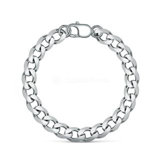 Браслет из серебра родированный