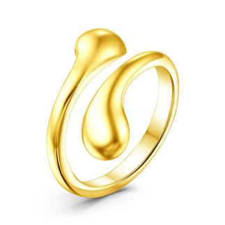 Кольцо разъемное из золочёного серебра