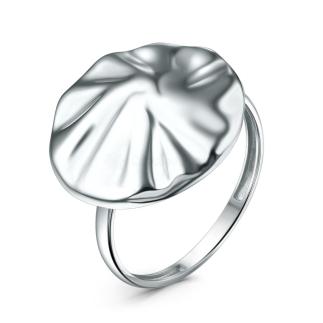 Кольцо из серебра родированное