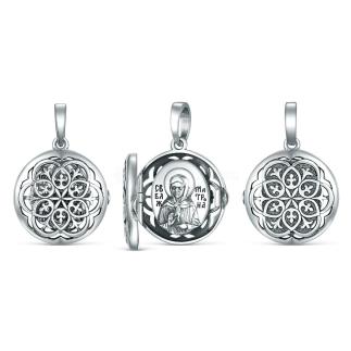 Складень из чернёного серебра - Святая Матрона Московская