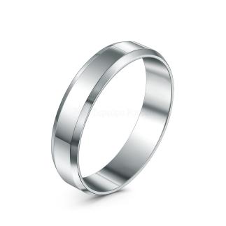 Кольцо из серебра родированное