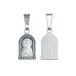 Подвеска из чернёного серебра - Святая блаженная Матрона Московская