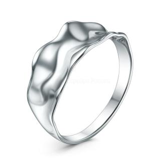 Кольцо из серебра родированное