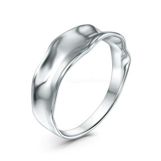 Кольцо из серебра родированное