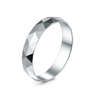 Кольцо из серебра родированное