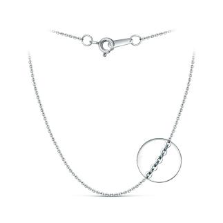 Цепь из серебра родированная - Бриль, 40 см