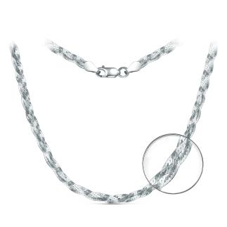 Цепь из серебра родированная - Колос, 45 см 