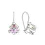 Серьги из серебра с кристаллами премиум Австрия цв. мистик родированные
