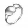 Кольцо из серебра с бриллиантом родированное - фото
