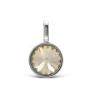 Подвеска из серебра с кристаллом Swarovski Silver Shade родированная