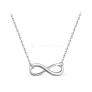 Колье из серебра родированное - Бесконечность