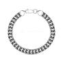 Браслет из чернёного серебра - Порш, 22 см