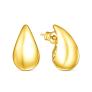Серьги-пусеты из золочёного серебра - Капли