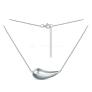 Колье из серебра родированное - Капля