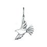 Подвеска из серебра родированная - Птица