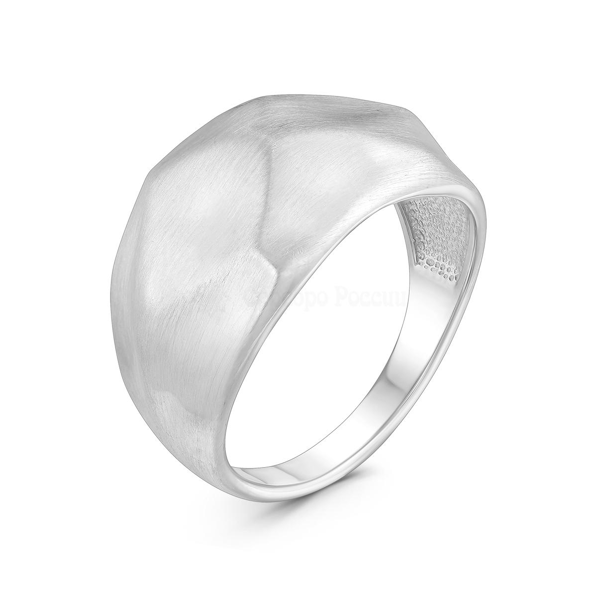 Кольцо женское из серебра родированное К50093