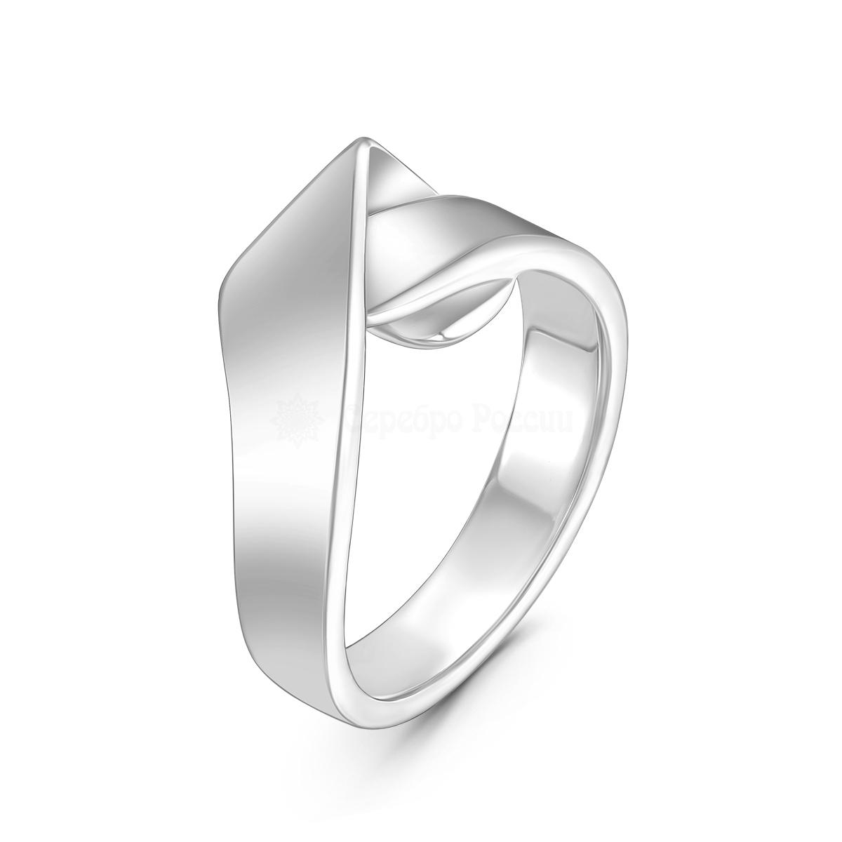 Кольцо из серебра родированное К50144р