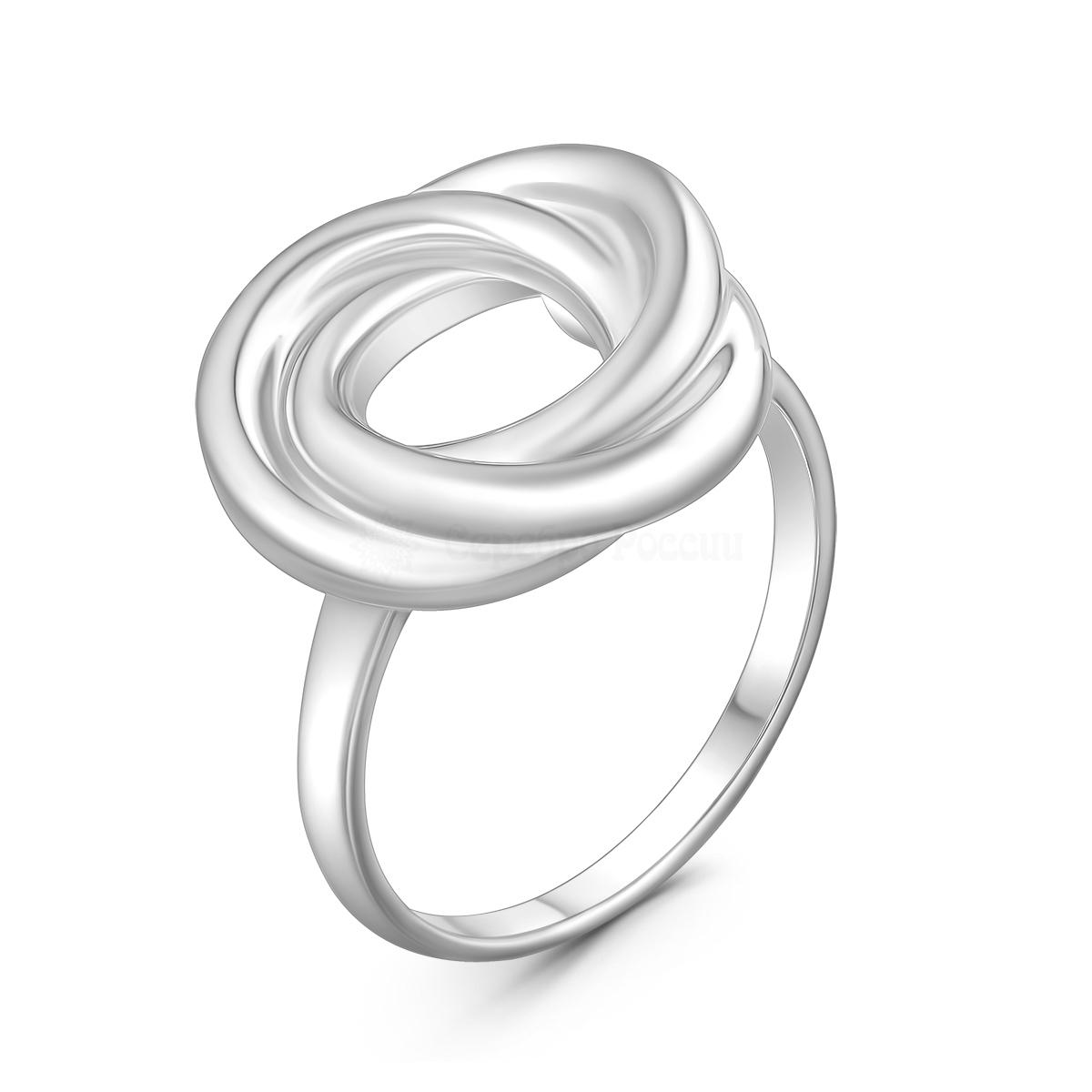 Кольцо из серебра родированное К50147р