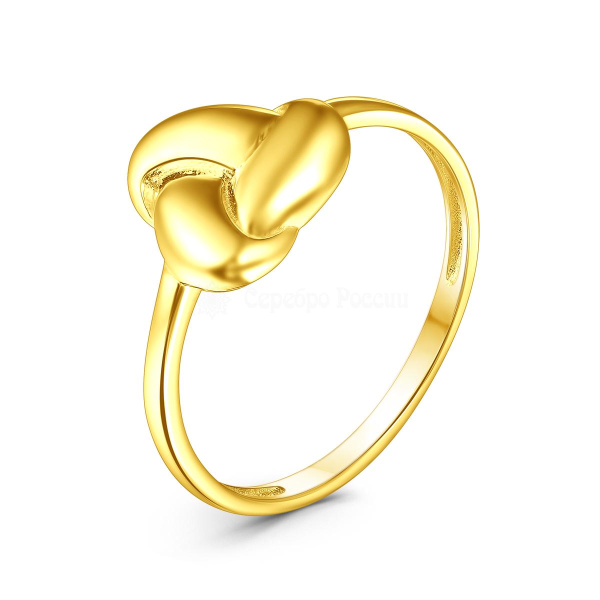 Кольцо из золочёного серебра 1-560лз 1-560лз